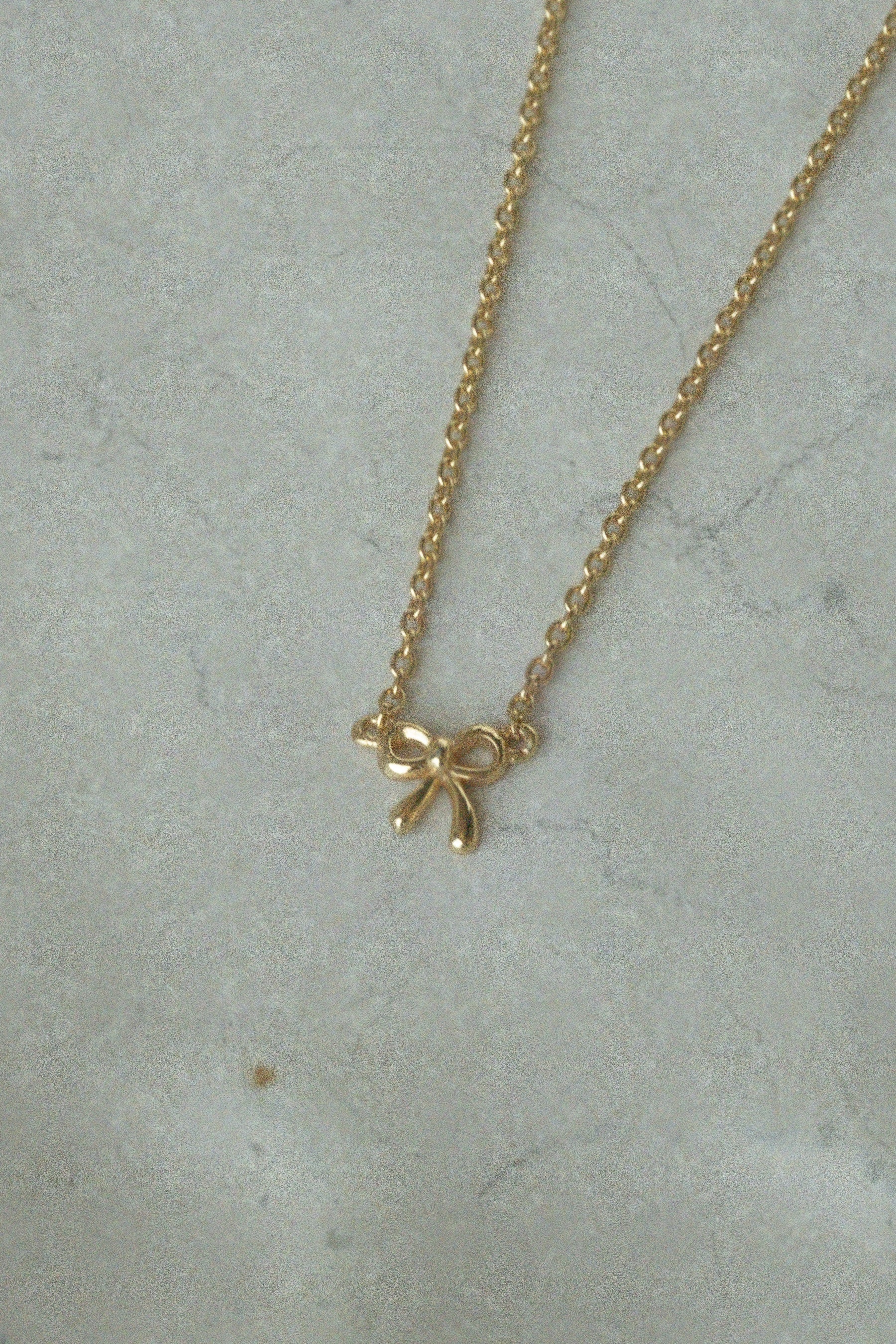 Dainty Bow Choker Necklace