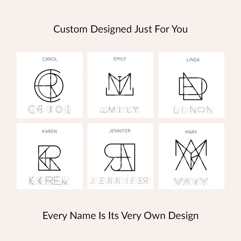 Monogram Name Earrings