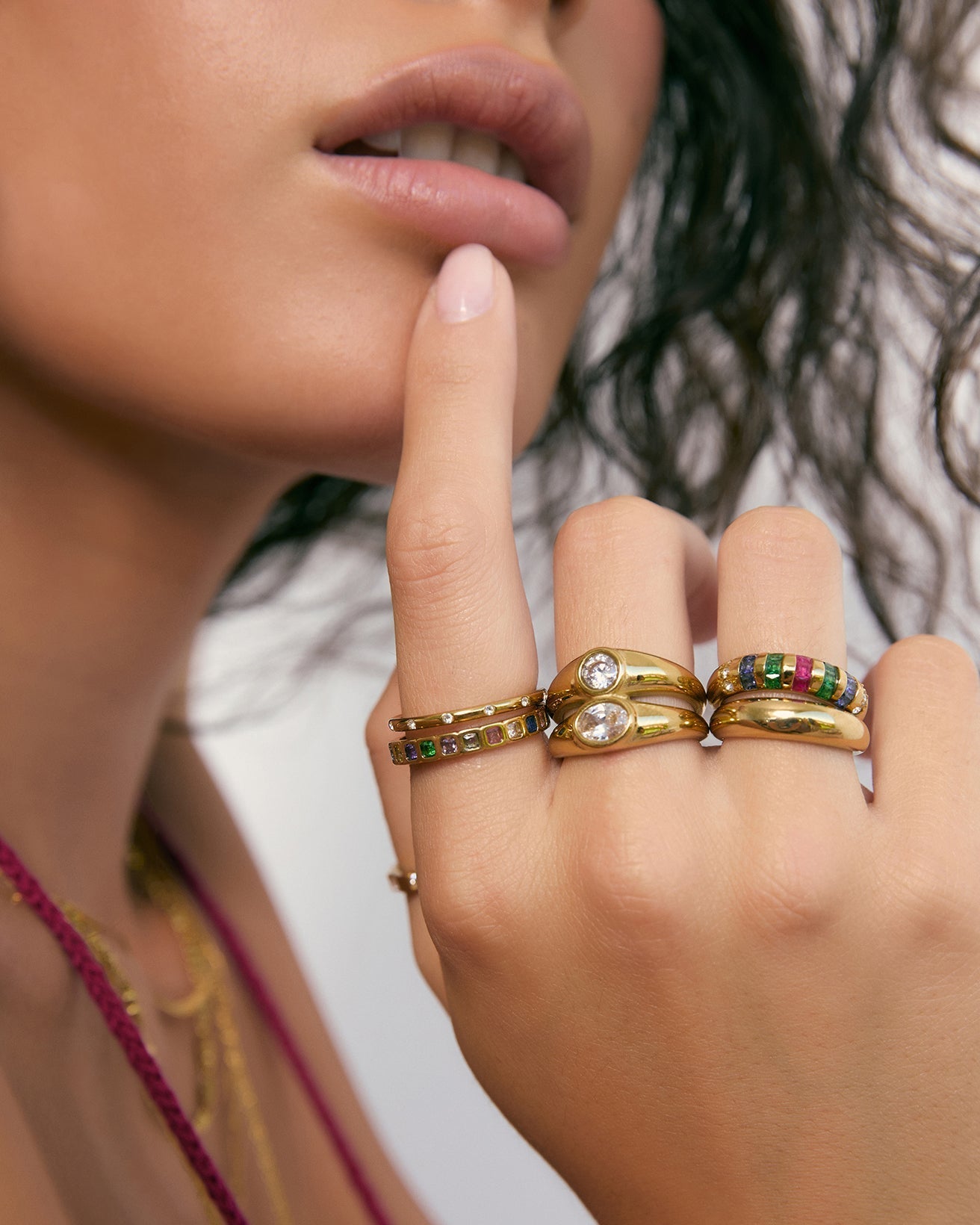 Quinn Gold Ring - Multi