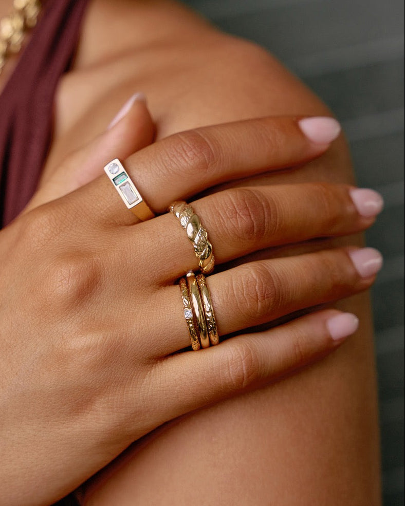 Emperor Gold Stacking Ring