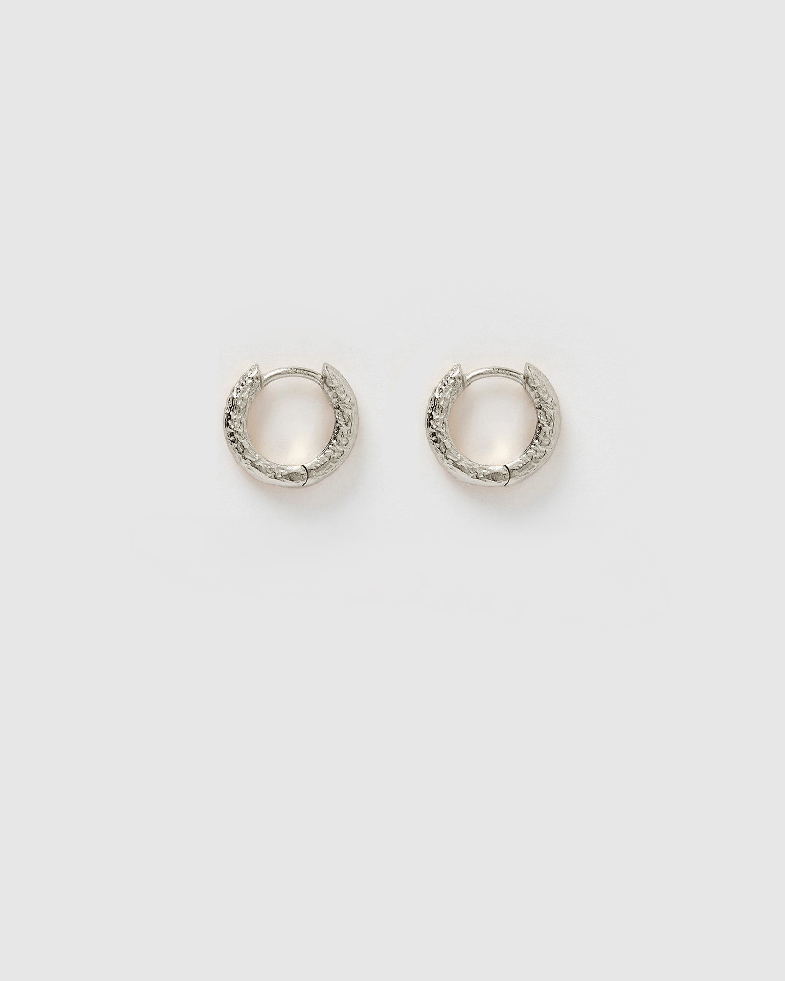 Luka Silver Huggie Earrings