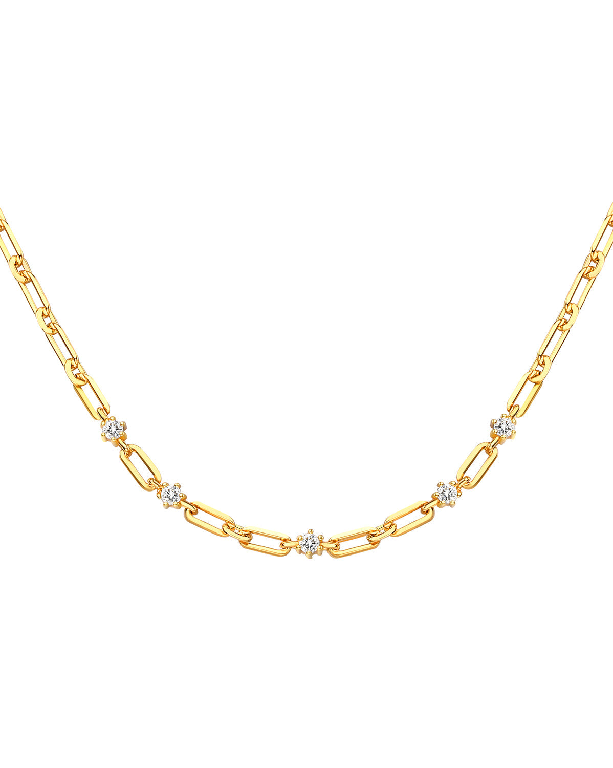 Satellite Paperclip Necklace