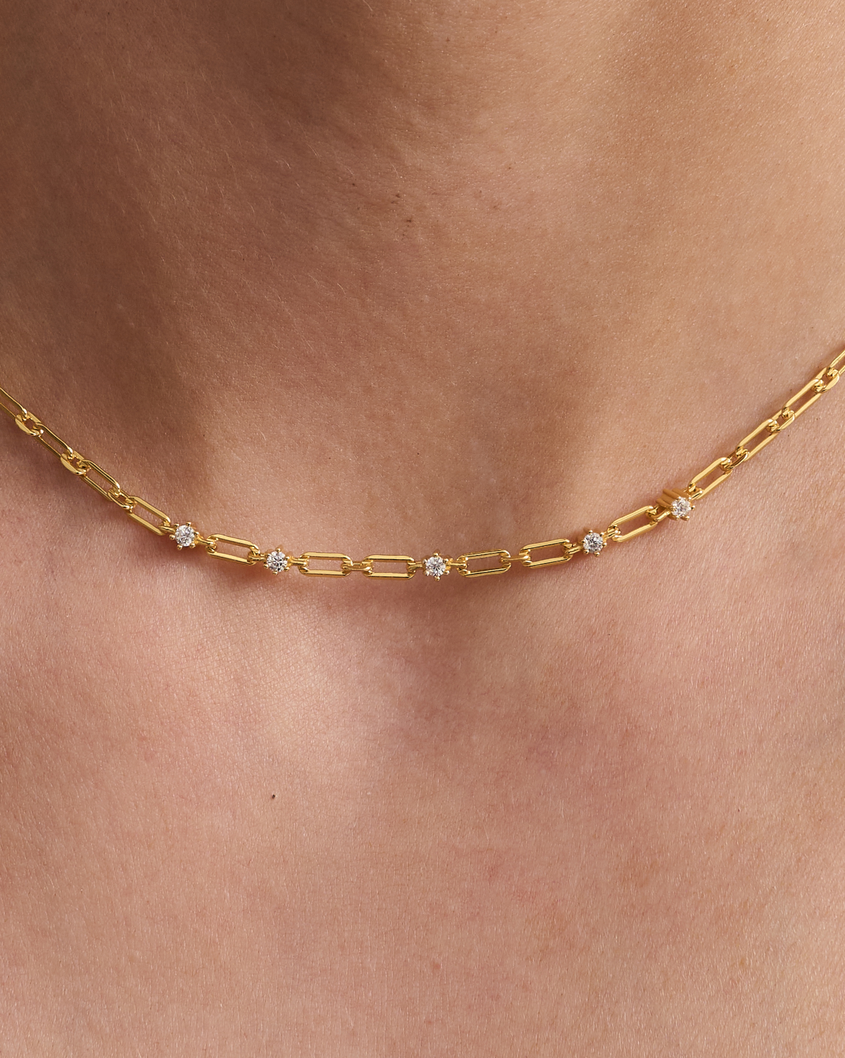 Satellite Paperclip Necklace